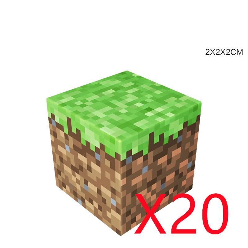 Pixel-Stil Mineral Magnet Welt Magnetische Bausteine Montage Ersatzteile Sensorisches Spielzeug für Kinder DIY Tierwürfel Grundplatte