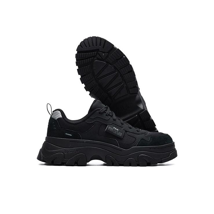 New FILA Hike Low Chunky Sneakers Gs Black Women's F12W134158FBK