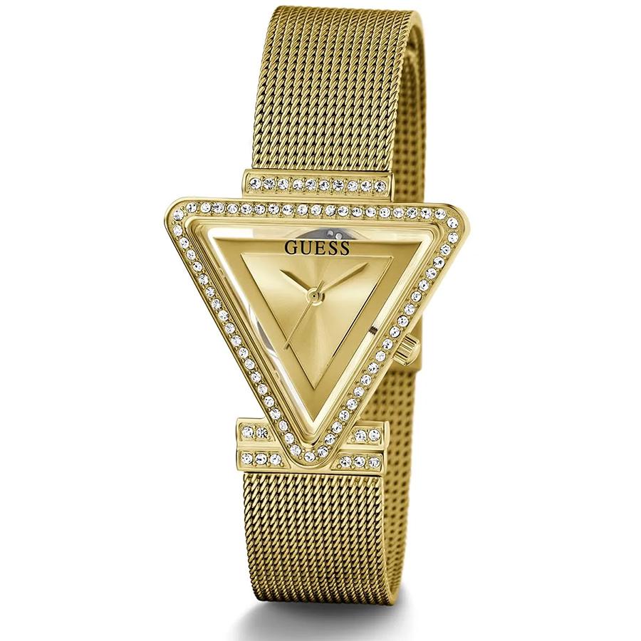 

Golden-Tone Mesh Watch for Women - Crystal Accent Quartz Watches Female with Mesh Watch Band, Niche Luxury Casual Elegant Style
