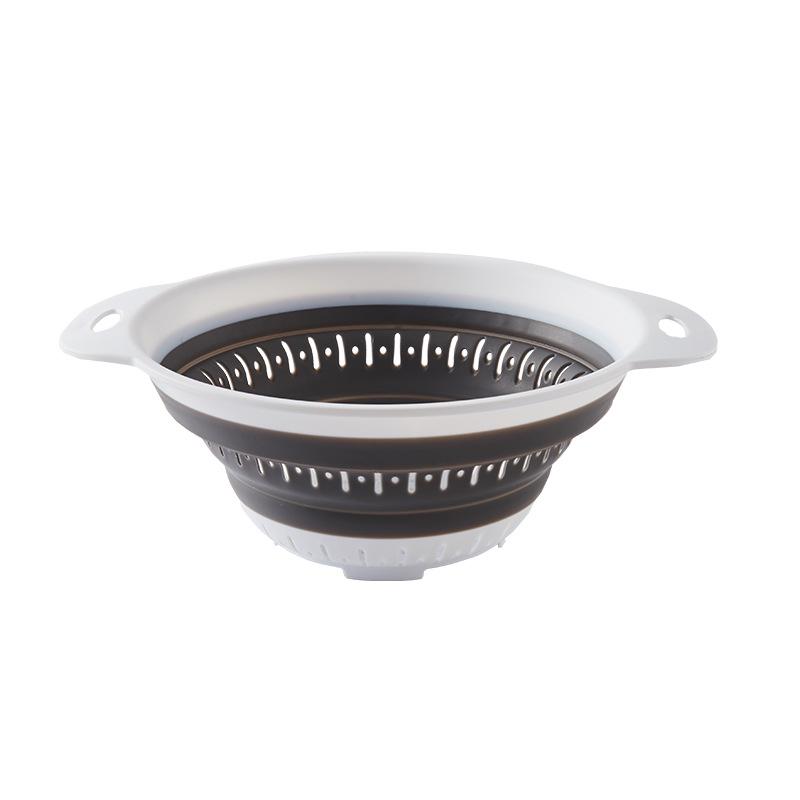 Multifunctional Silicone Folding Drain Basket for Vegetables & Fruits