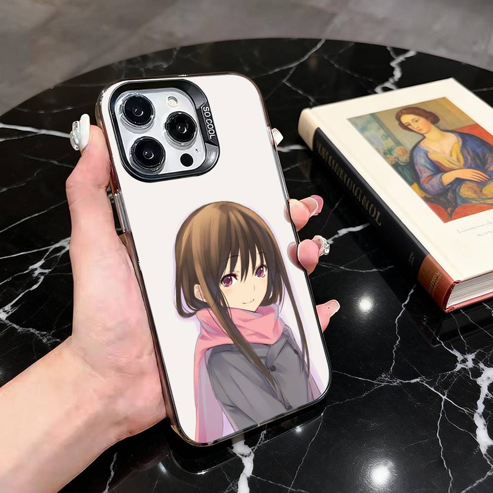 

Noragami Hiyori Iki Phone Case For iPhone 17,16,15,14,13,12,11 Plus,Pro Max,XS,Colorful Silver Phone case Funda Cover iPhone16pro