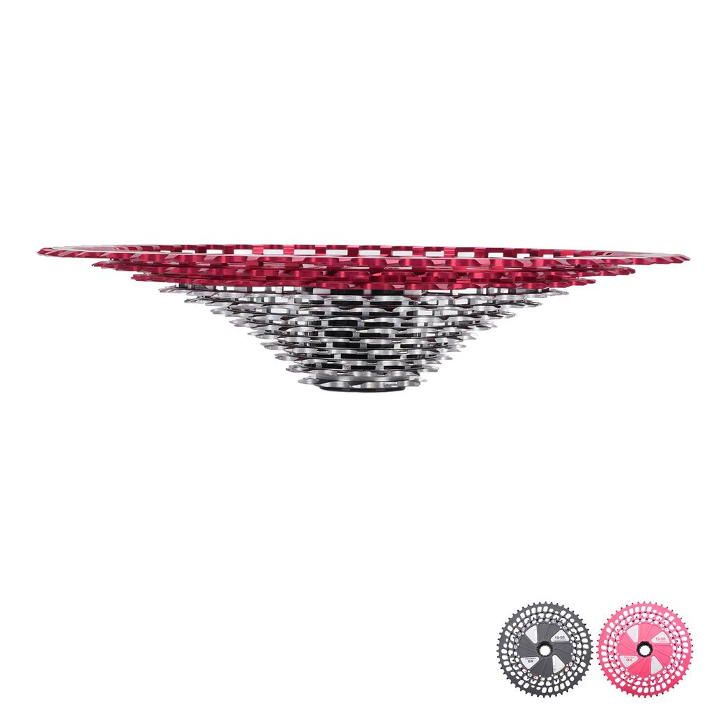 Bike Cassette Ultra Light 10 to 50T 12 Speed CNC Hollow Bicycle Cassette Flywheel Replacement for XD