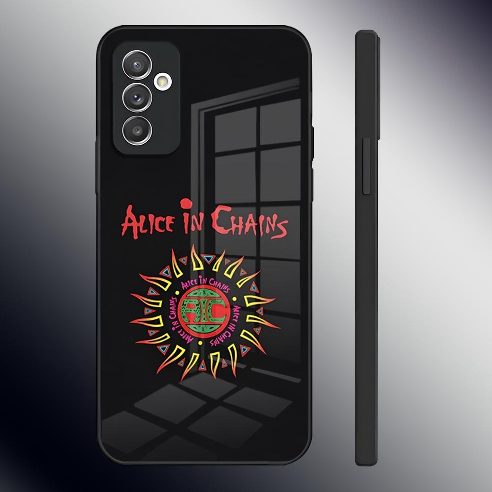 Heavy Rock Band-Alice In Chains Phone Case For Samsung S26 S24 Ultra S23 S22 S21 Fe S25 Plus A54 A34 A24 A53 A13 A16 Glass Cover