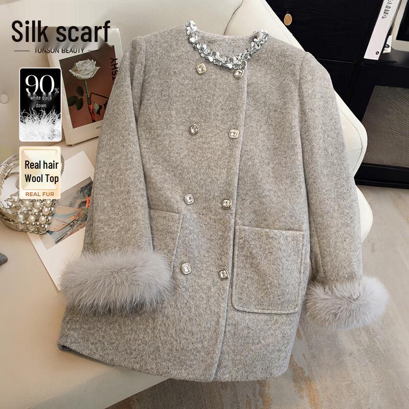 

SIBASHE Women s Fashion 90% Down Long Winter Coat L