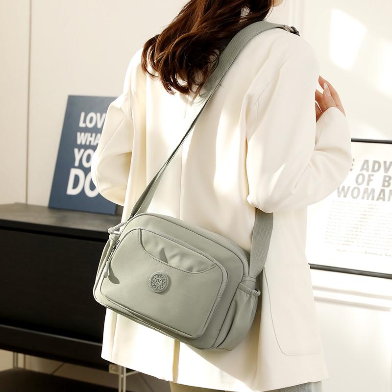 Women's Multi-Layer Shoulder Bag Solid Color Crossbody Bag Mother Bag