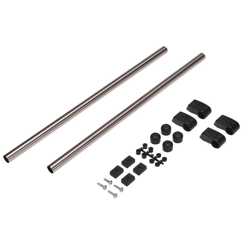 Carmate Car Storage Crossride Series Side Bar for Light Vehicles and Compact Cars Left and Right Set NS123 Silver