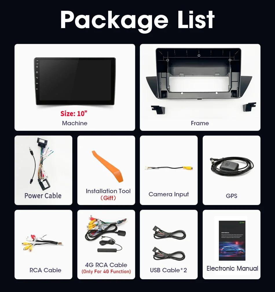 For BMW X1 E84 2009-2012 Multimedia Car Radio Video Players Android Auto CarPlay 2 Din No Dvd 4G WIFI Gps Navigation Android 13