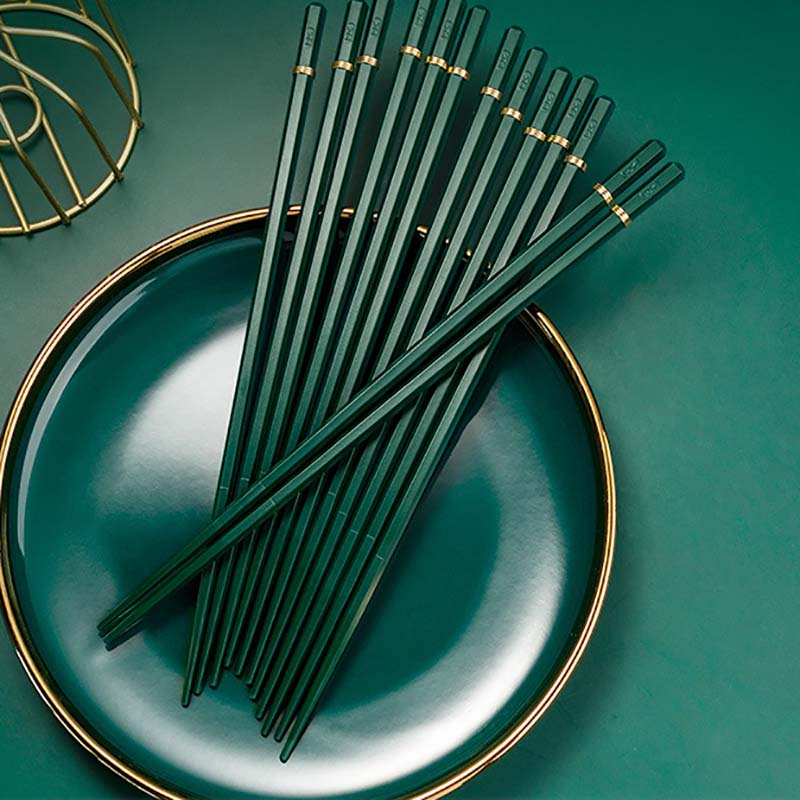 10 Paia Bacchette Cinesi In Lega Alimentare – Jin Ruyi 24 Cm – Con 2 Supporti – Lavabili E Riutilizzabili