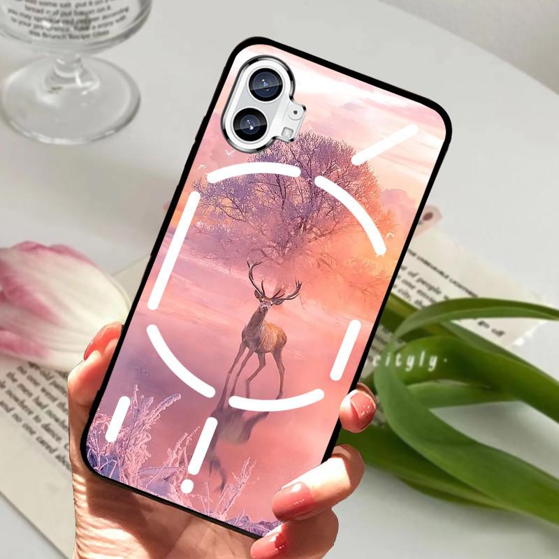 Hülle Für Nothing Phone 1 Hülle Stoßfest Schwarzer Bumper Rückseite Handyhülle Für Nothing Phone 2 Eins zwei Hülle Funda Nothingphone2