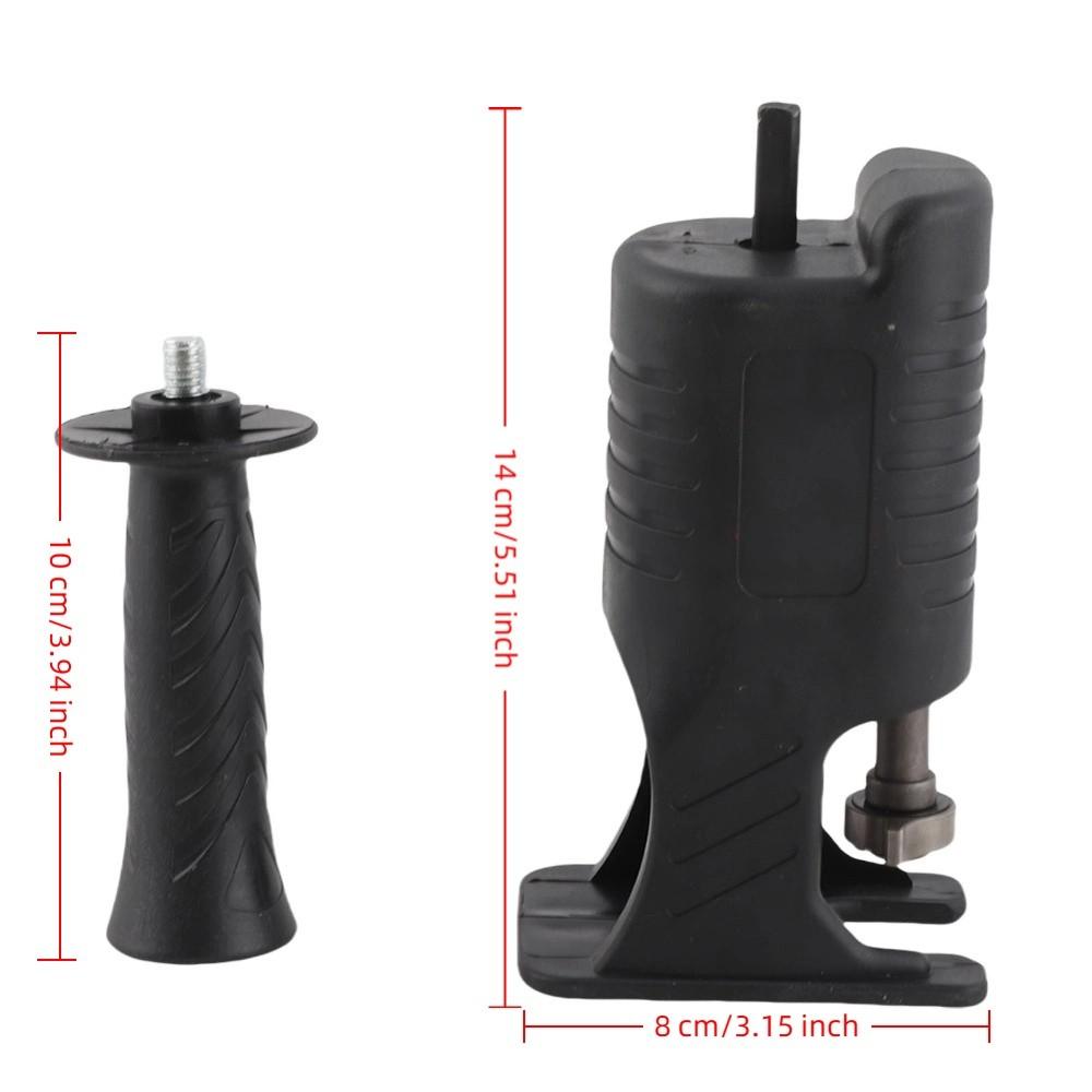 Black Electric Drill Reciprocating Saw Adapter Ergonomic Handle Drill Saw Attachment  Wood Cutting