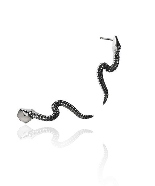 Sekhmet Geb Oil Painting Snake Earrings