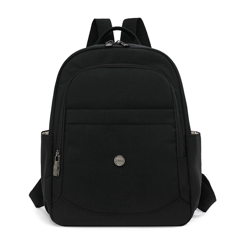 Damen Mehrschichtiger Kurzer Reise Kleiner Rucksack Nylon Wasserdicht Leichter Schulrucksack