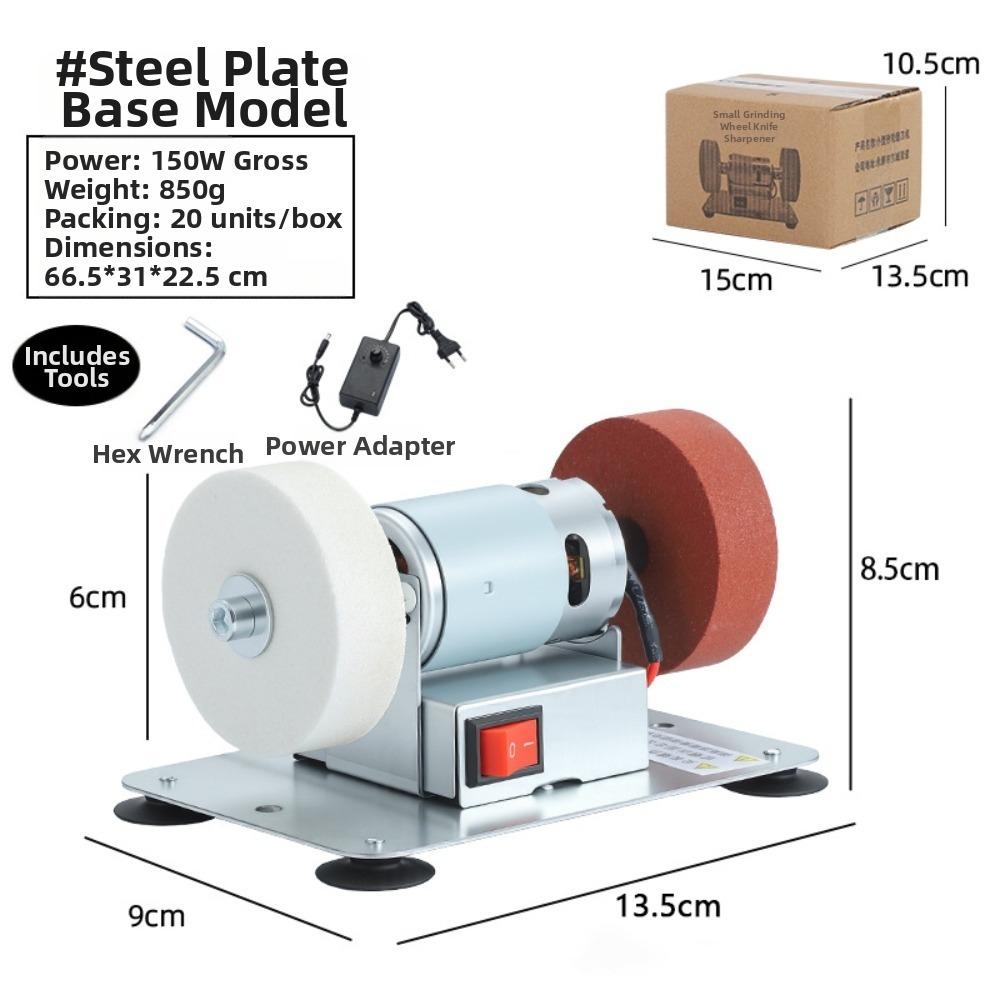 Speed Adjustable Mini Bench Grinder Sturdy Base Dual Wheel Grinder New Electric Grinder for Home