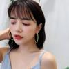 Party Wedding Candy Color Diameter 6CM Women Hoop Earrings Ear Studs Jewelry Fashion Accessories