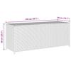 Garden Storage Box Black 150 x 50 x 60 cm Poly Rattan