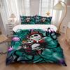 3pcs Jack Skellington & Zero Quilt Cover Set - Soft and Cozy Bedroom, Guest Room and Dorm Decorative Bedding 3-Piece Set 1 Quilt Cover + 2 Pillow