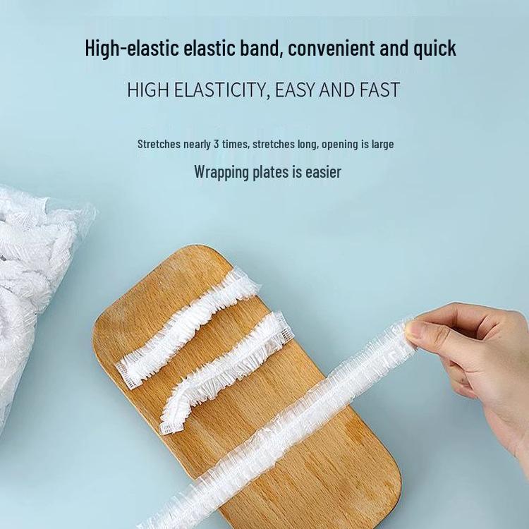 Food-Grade Elastic Cling Film Covers for Refrigerator and Vegetable Fresh-Keeping