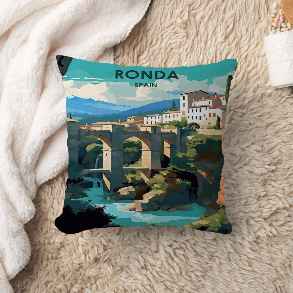 Pictures Portugal Painting Personalized Pillow Cover Kids Bedroom Wild Party Decor Pillowcase Kid Birthday Shower Gift