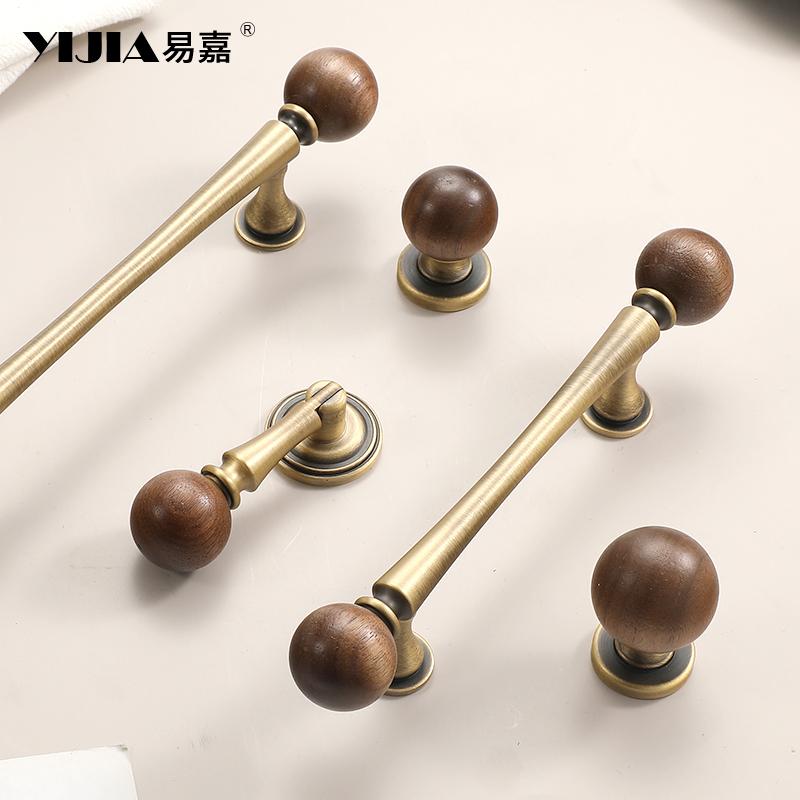 Wardrobe Door Handle Kitchen Door Knobs for Cabinets Knobs Wood Cabinet Knobs Nature Style Wooden Cabinet Handle