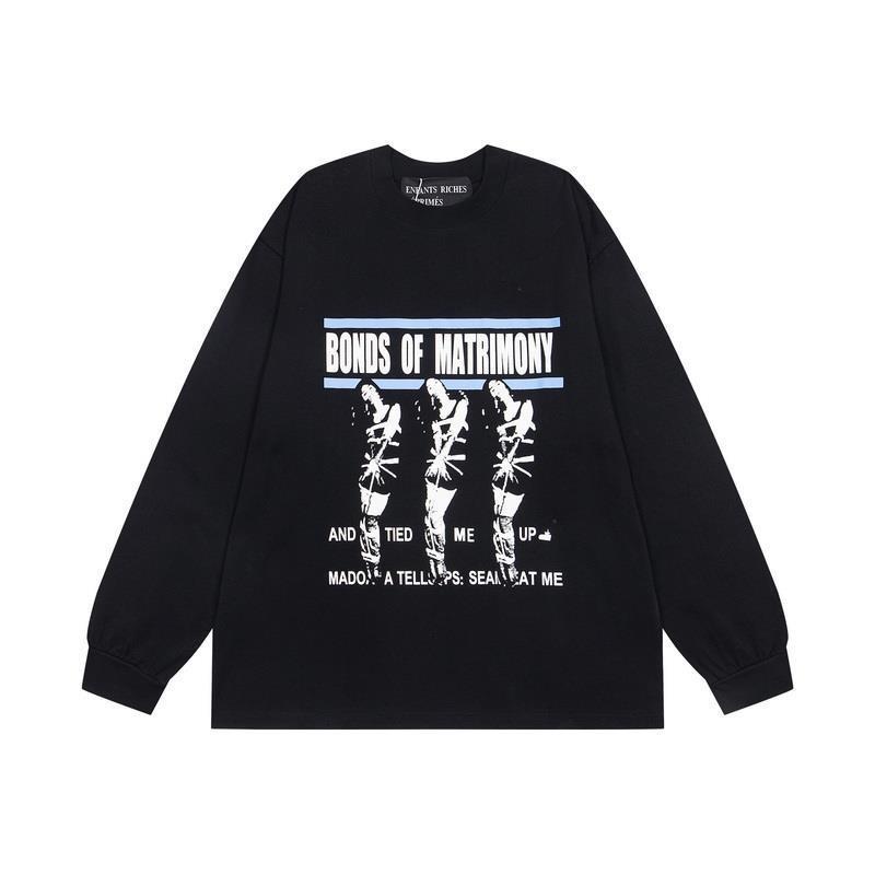 ERD Sad Rich Kid Lip Print Letter Oversized Hoodie Men Women