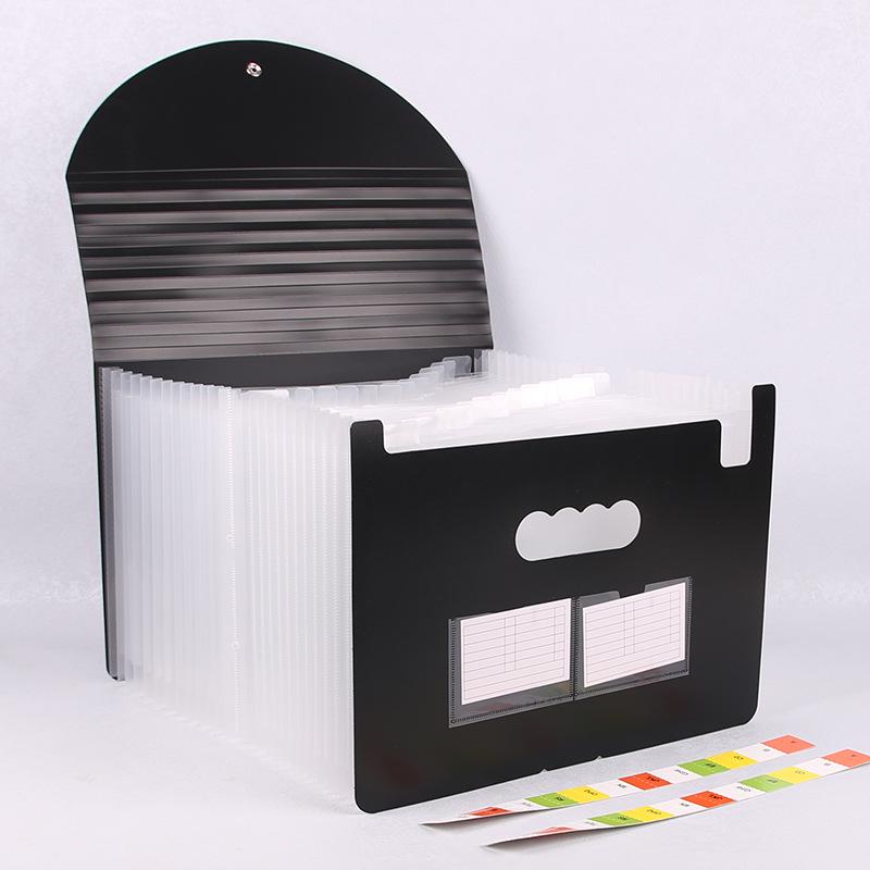 25-Pocket A4 Accordion File Bag - Rainbow Large Capacity Multi-Layer Office Folder Organizer