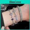 Elegant Zircon Flower Bracelet With Cubic Zirconia For Women Gift Idea