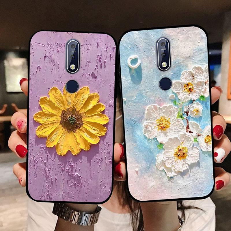 Pentru Nokia 5.1 Plus Carcasă Modă Silicon Moale Carcase Spate pentru Nokia 3.1 7.1 Husa Telefon etui Fundas Coajă Drăguță