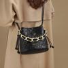 Bucket Bag Women's New Women's Bag Leather Shoulder Messenger Bag High-end Portable Chain Bag
