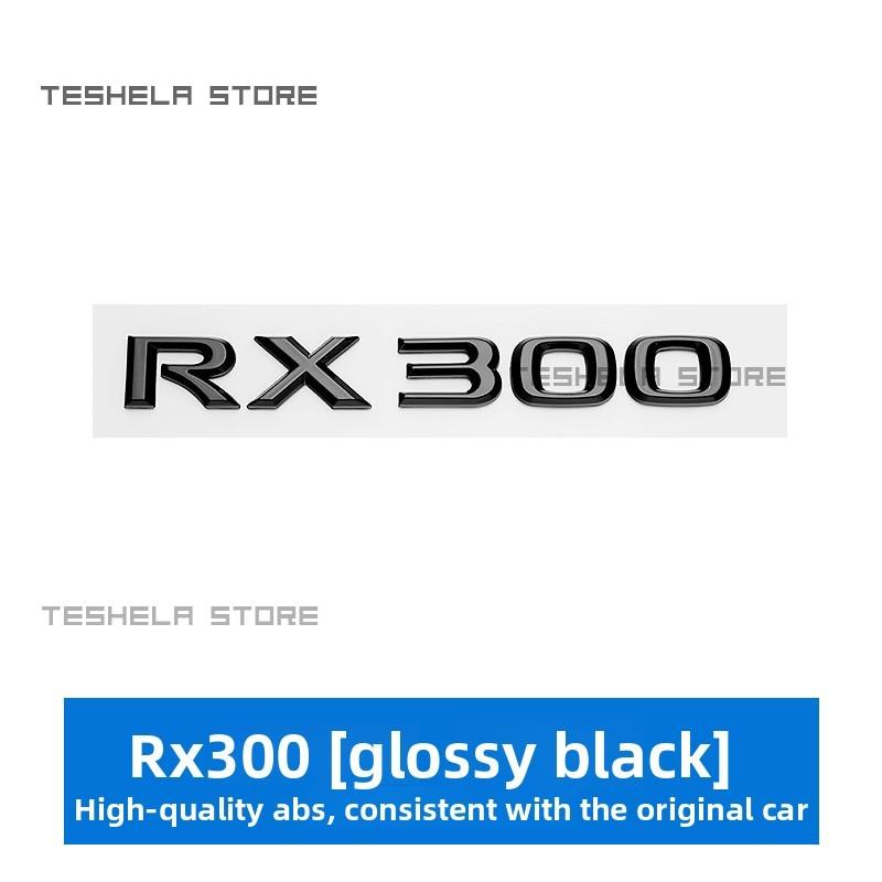For Lexus RX300 RX350 RX450 RX450h Rear Trunk Emblem Tailgate Badge Black Logo 3D Adhesive Sticker Car Accessories