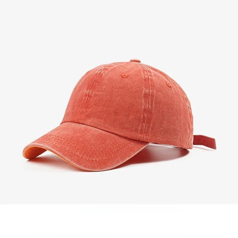 Baseball Cap Washed Denim Men Women Snapback Hat Vintage Hip Hop Caps Solid Color Hat Bone Casquette Outdoor Casual Sport