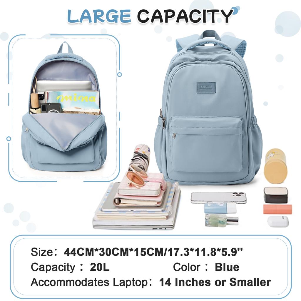 New Fashionable High Capacity College Backpack, Trendy Laptop School Bag, Cute Girl Travel Book Bag High School Casual Backpack