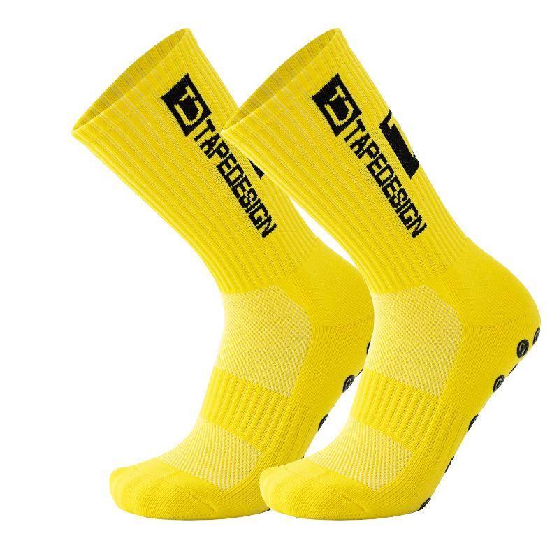 Calcetines para correr para deportes al aire libre, calcetines elásticos, calcetines atléticos de fútbol, ​​calcetines antideslizantes con empuñaduras