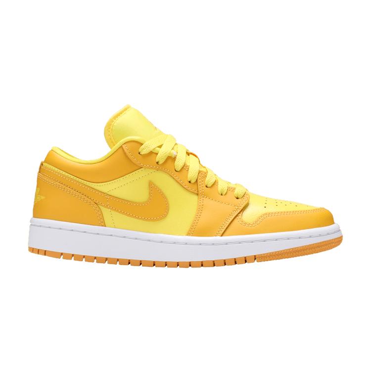 Air Jordan 1 Low Yellow Strike Women Sneakers White Pollen DC0774-700