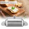 Butter Bowl Butter Box Butter Dish Butter Dish Stainless Steel Dessert Bowl Cheese Bread Box W/ Handle Cover Kitchen Accessories
