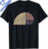 Fibonacci Golden Ratio Circle T Shirt  Streetwear Gifts for Men Personalized T-shirt Summer Tops