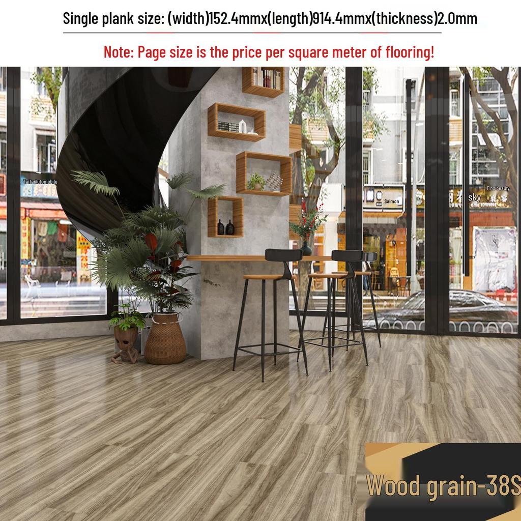 מדבקת רצפת אבן ויניל עמידה למים עם הדבקה עצמית: כיסוי PVC עבה ועמיד בפני שחיקה לחדרי שינה