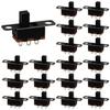 20Pcs 5mm Micro Switches Mini Silde Switch - 1p2t 2 Position, SPDT Switch High Knob Vertical Toggle Switches for Breadboard(SS12F15)