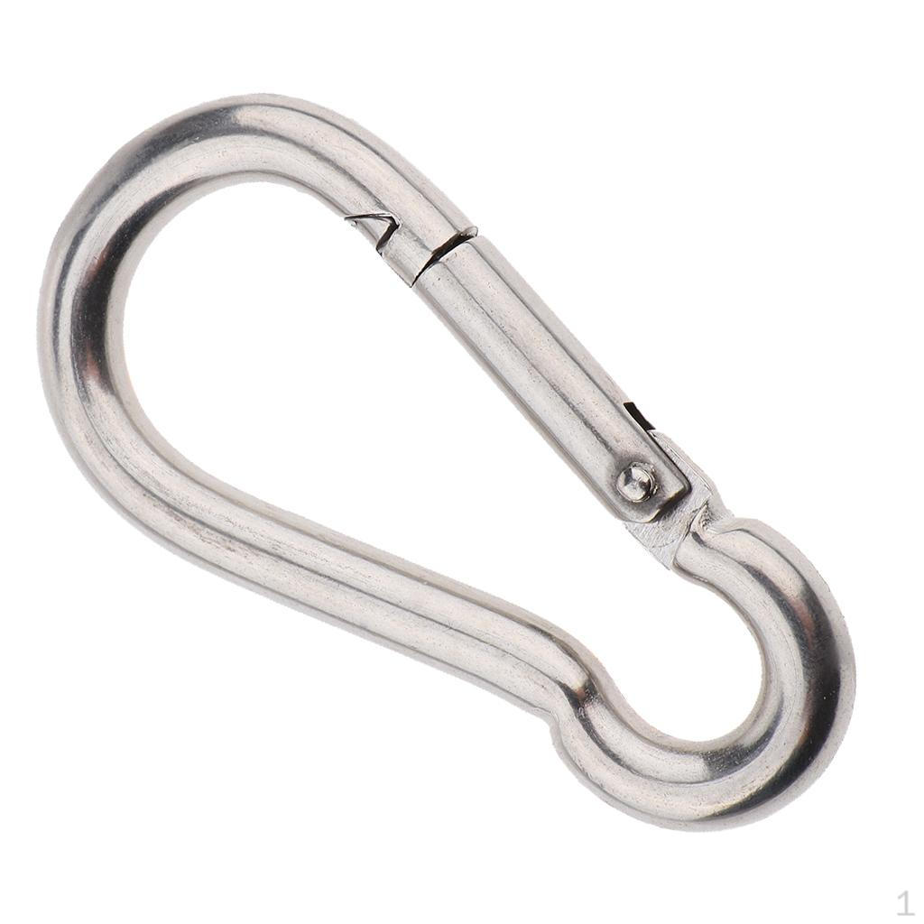 

304 Stainless Steel Keychain Carabiner Clip for Kayak Fishing Dog Leash M10