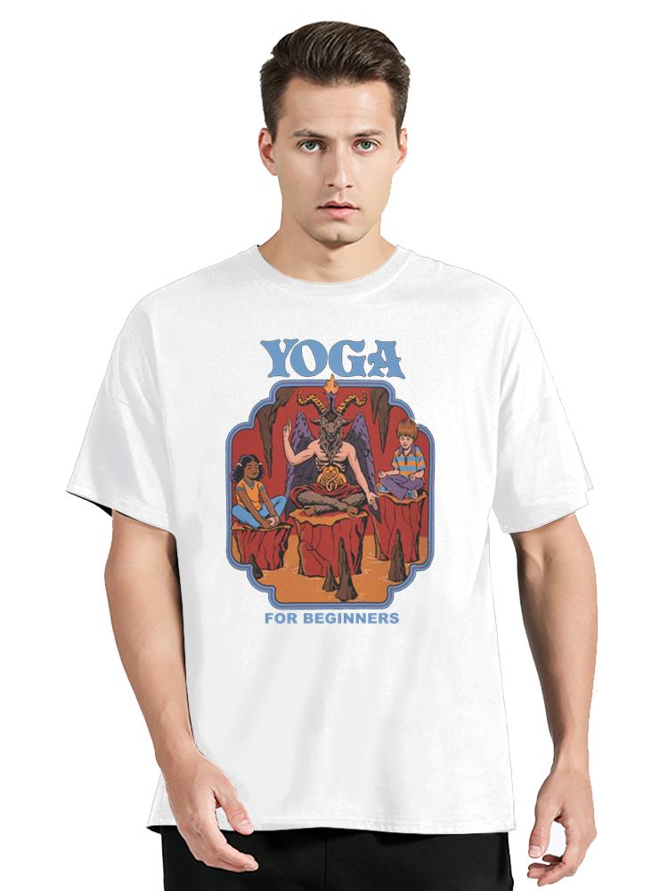 Baphomet Yoga Half Lotus Accessories TShirt For Men Women Devils Horror Satan Novelty Cotton Graphic T-shirt Clothes Tees