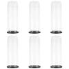 Tennis Ball Holder with Clear PVC Tube and Protective Black Lid for Storage Indoor Outdoor Use 6pcs