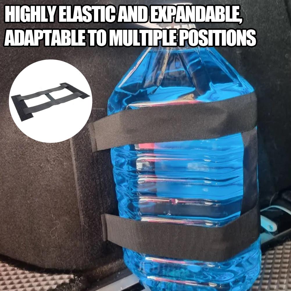 Fixed Strap Car Storage Net Bag Elastic Binding Organizer Strap Auto Fixing Belt Loop Strap Storage Tool Seat Back Fixing Bag
