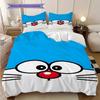 Doraemon Set Comfortable Sleep Threepiece Set 1 Duvet Cover 2 Pillowcase Without Core Duvet Cover And Pillowcase Christmas Birthday Gift