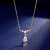 Yaya Water Drop Necklace: S925 Sterling Silver Clavicle Chain with Luxury Design and High-End Pendant.