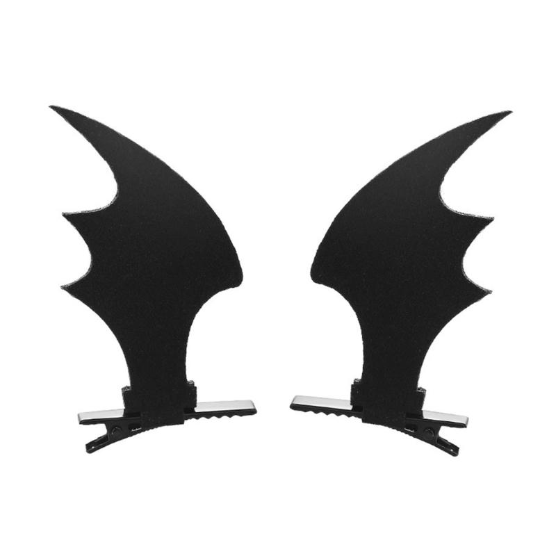 Halloween Bat Wing Shape Hairband Goth Kids Female Clip Headdress Goth Hair Clip for Hauntsed House Parties for Head Dec