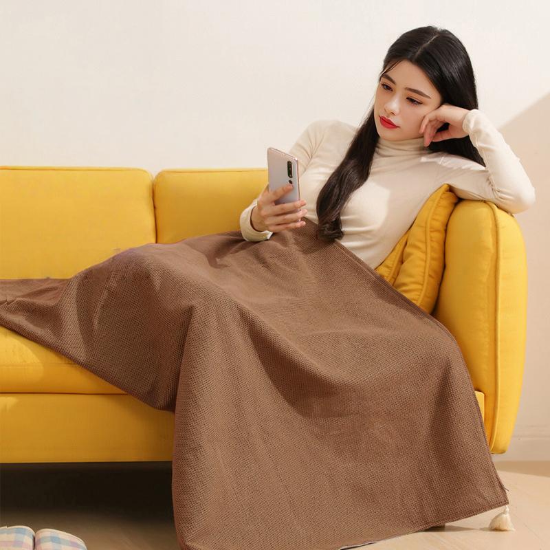 Heated Usb Electric Blanket Portable Warming Blanket Washable Shoulder and Knee Fast Heating Winter Home Camping Warm Blanket