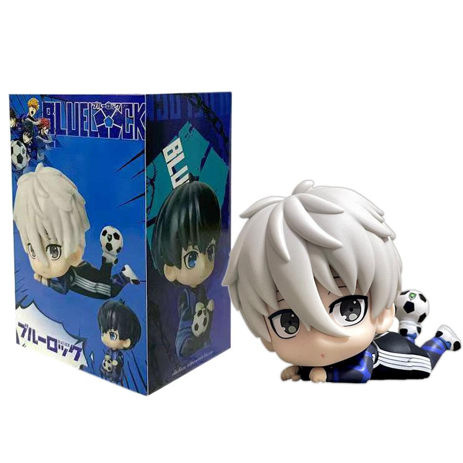 In Stock BLUE LOCK Yoichi Isagi Seishiro Nagi  Q Version PVC Anime Figurine Collectible Model Birthday Gift