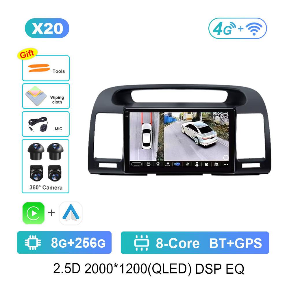 Radio Auto Android 14 Sistem Inteligent Pentru Toyota Camry 5 XV 30 2001 - 2006 Player Multimedia Navigație GPS DSP Stereo