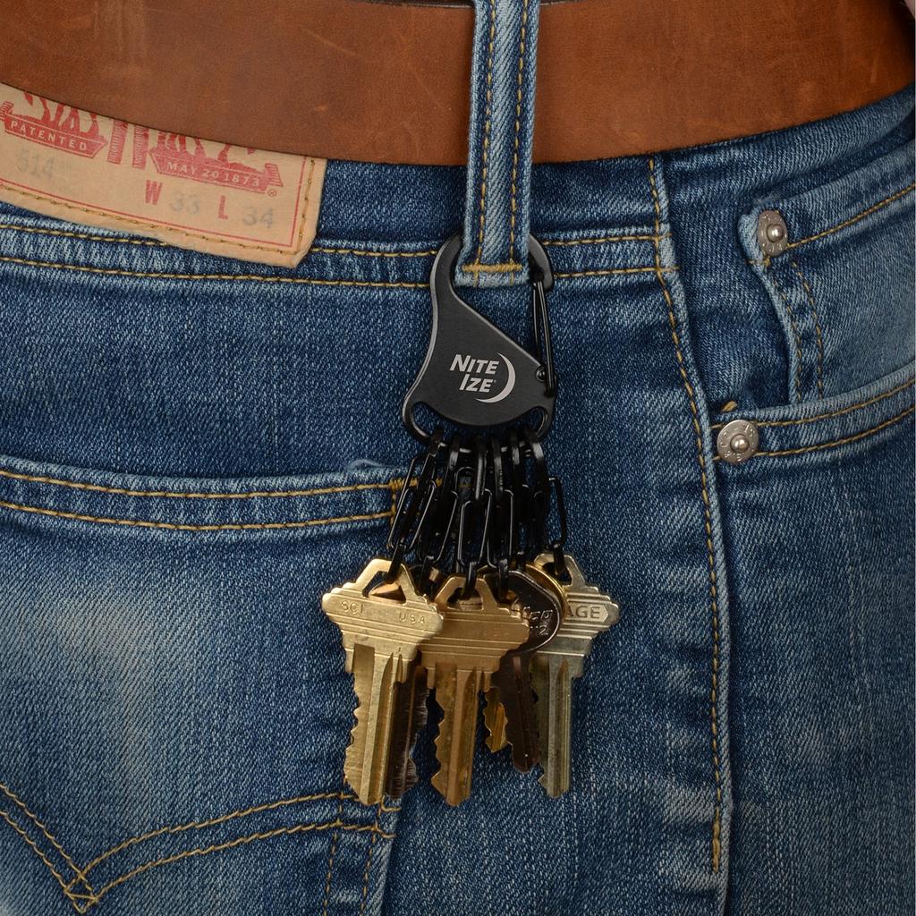 NITEIZE KeyRack Steel Black KRS-03-01 | Official Japanese Product | Durable Key Holder Clip