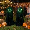 Adjustable Halloween Standing Ghost Decor Glowing Scary Ghost Figure  Porch Yard Decor