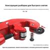 Manual Pipe Cutter for Plumbing and Electrical Workers Manual Bearing-Rotating 3-28mm Stainless Steel Pipe Cutter